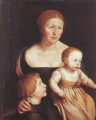 Hans Holbein the Younger Portrait of Mrs Holbein with the Children Katharina and Philipp